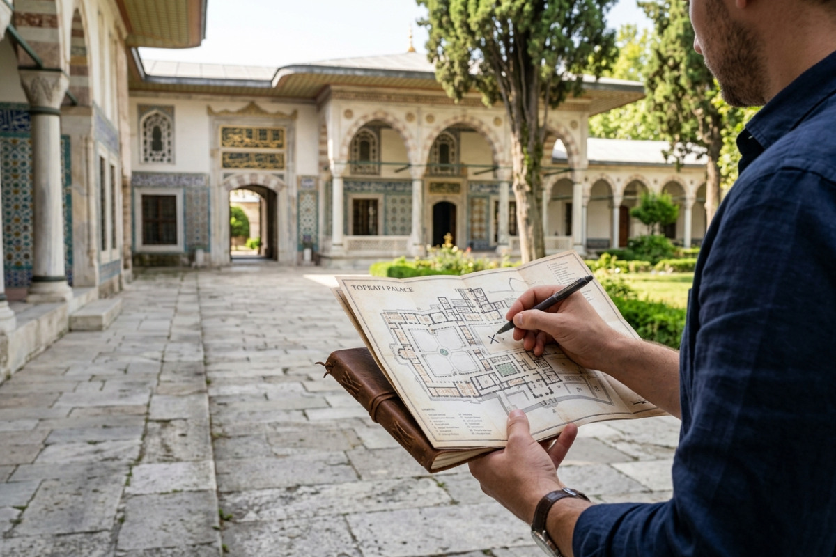 Topkapi Palace Offline Map: Build Custom Waypoints for Smooth Visits