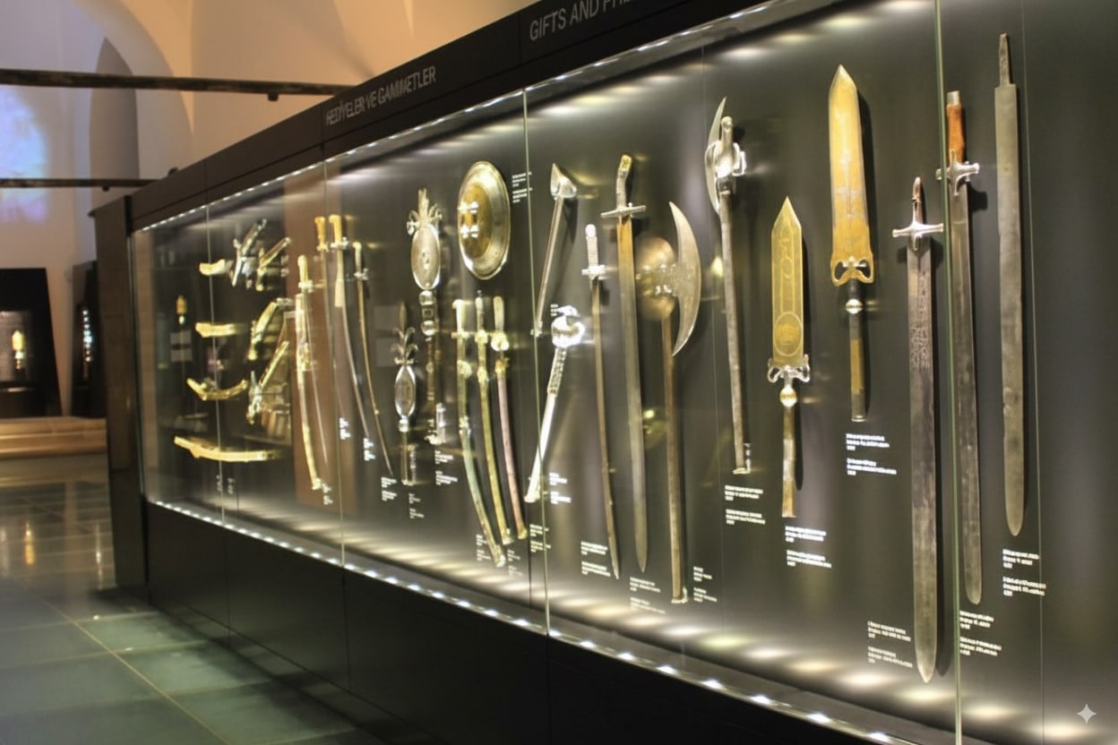 Ottoman swords and armor in Topkapi Palace